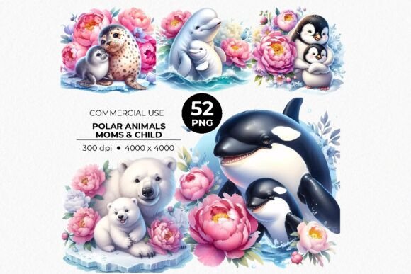 Download Polar Winter Animals PNG Sublimations - Winter animals png Collection