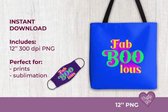 Download FabBOOlous Psychedelic Halloween Quote - Premium Resources