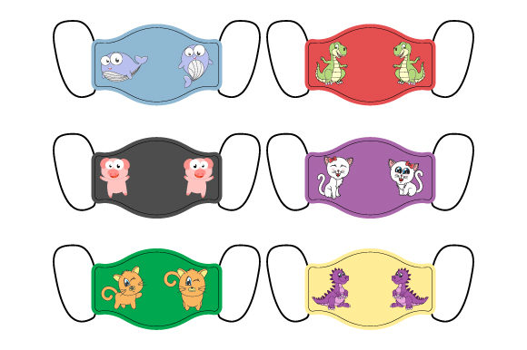 Download Mask Design with Cute Animal Characters - Animal characters Collection
