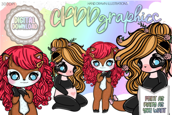 Download CUTE KAWAII ANIMAL CHARACTERS CLIPART - Animal characters Collection