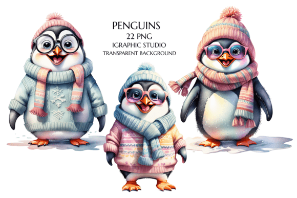 Download Penguin Clipart, Winter Animals Png - Winter animals png Collection