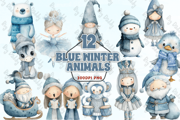 Download Blue Winter Animals PNG - Winter animals png Collection