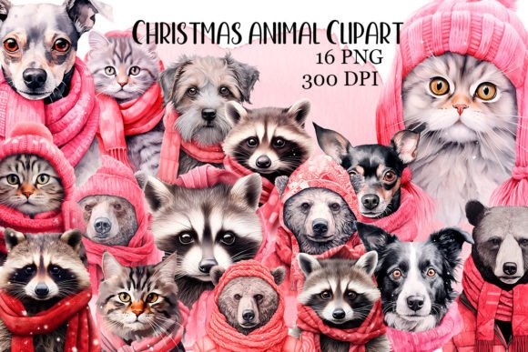 Download Cute Winter Animals Watercolor Clipart - Watercolor clipart Collection