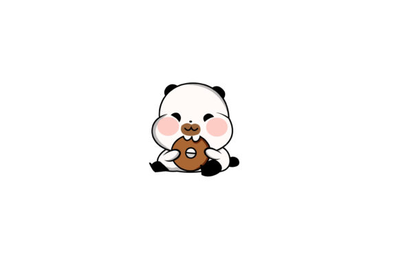 Download Cute Animal Characters Eat Donuts - Animal characters Collection