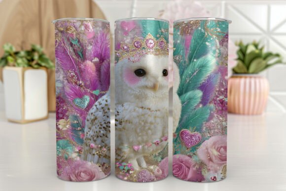 Download Owl Tumbler Wrap Winter Woodland PNG - Owl Collection