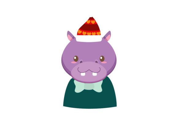 Download Christmas Animal Characters with Hat - Animal characters Collection