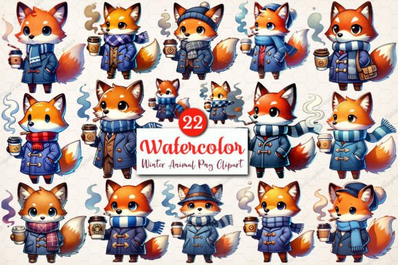 Download Watercolor Winter Animals PNG Clipart - Winter animals png Collection